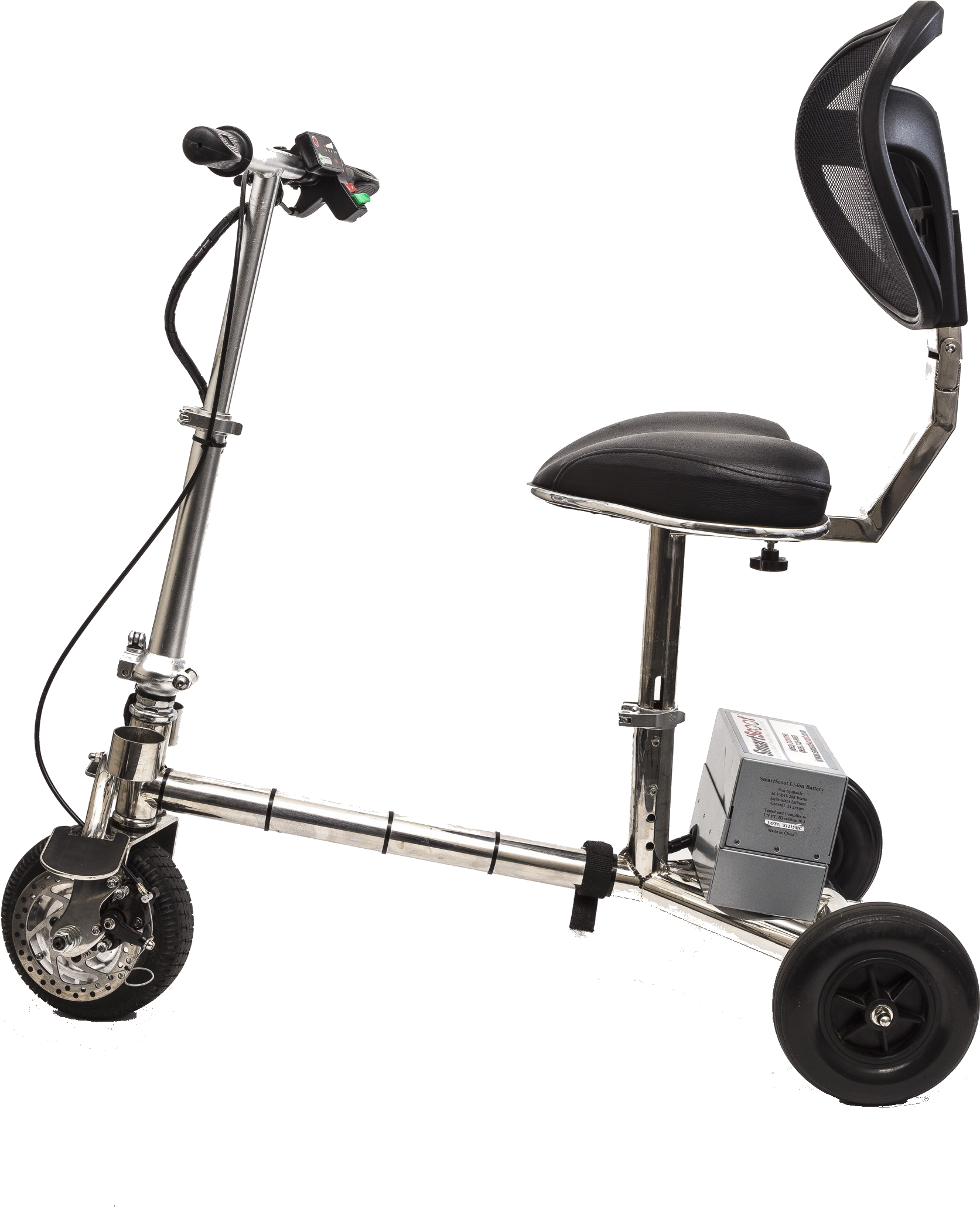 Smartscoot Folding Travel Scooter - Lightweight Mobility Scooter, HD Png Download PNG with transparent background