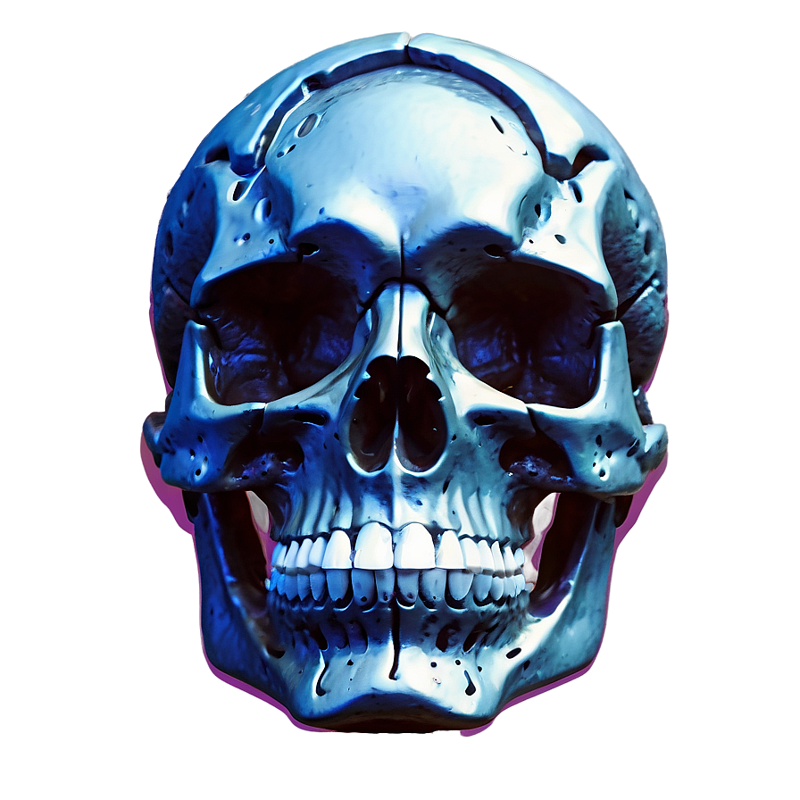 Electric Skull Face Visual Png Vir