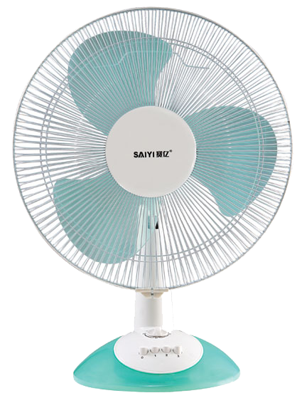 Electric Table Fan White Background