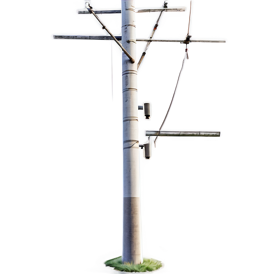 Electric Utility Pole Transparent Png 06262024