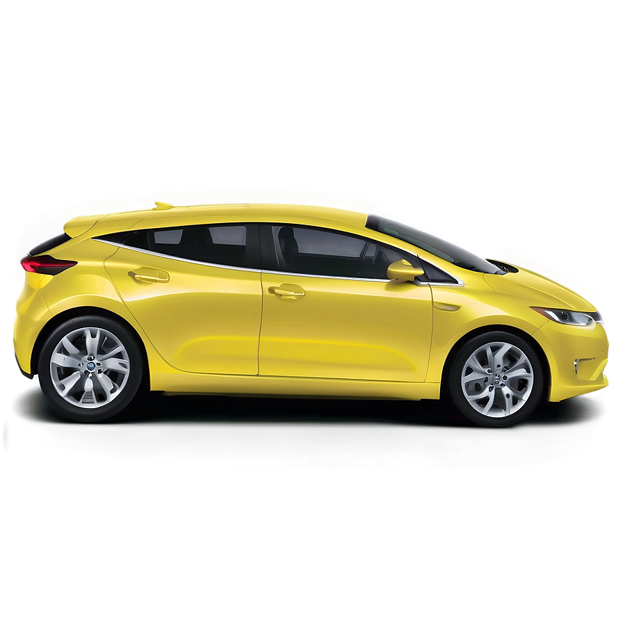 Electric Yellow Car Png 06292024