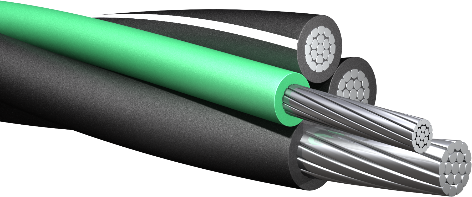 Aluminum Wire Png Picture - 2 2 2 4 Aluminum Mobile Home Feeder Cable, Transparent Png PNG with transparent background