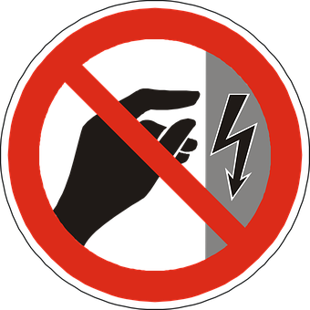 Electrical Hazard Prohibited Sign