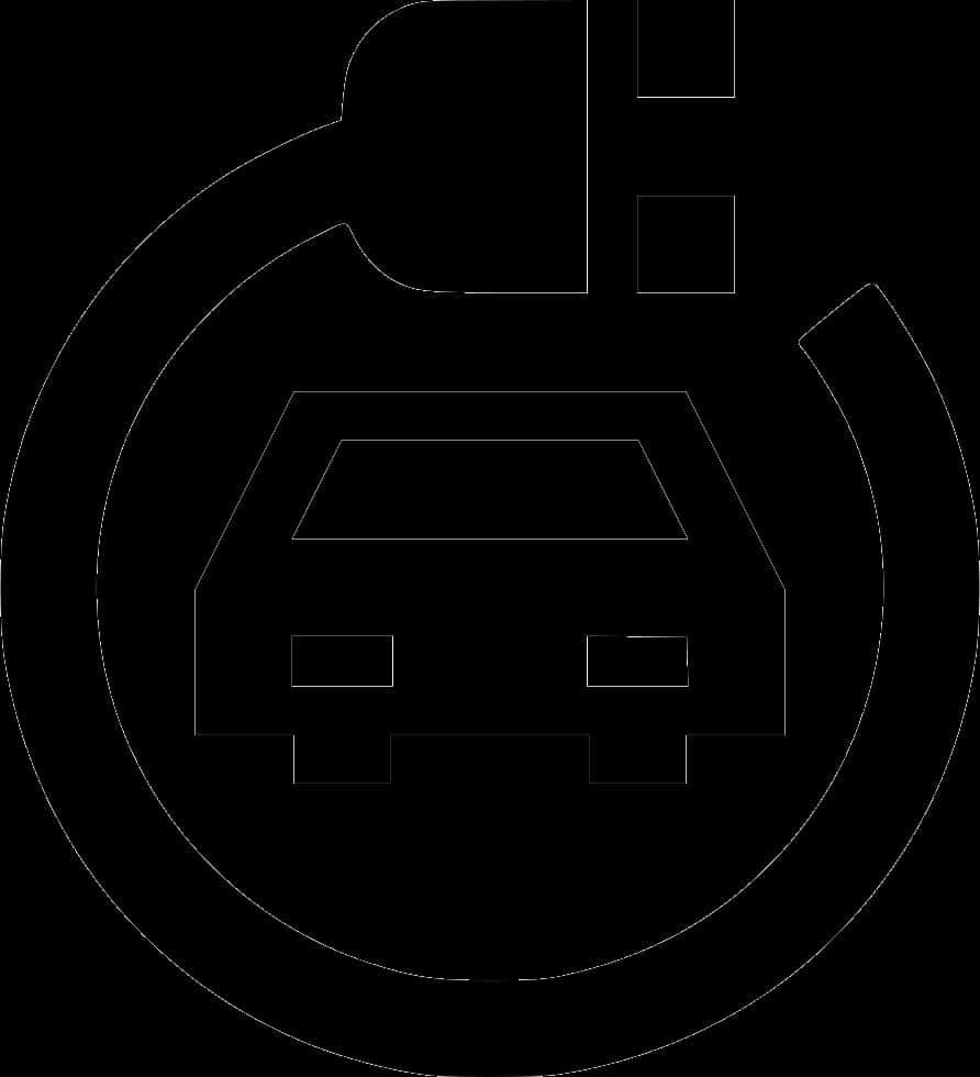 Transparent Car Symbol Png - Icon White Electric Car, Png Download PNG with transparent background