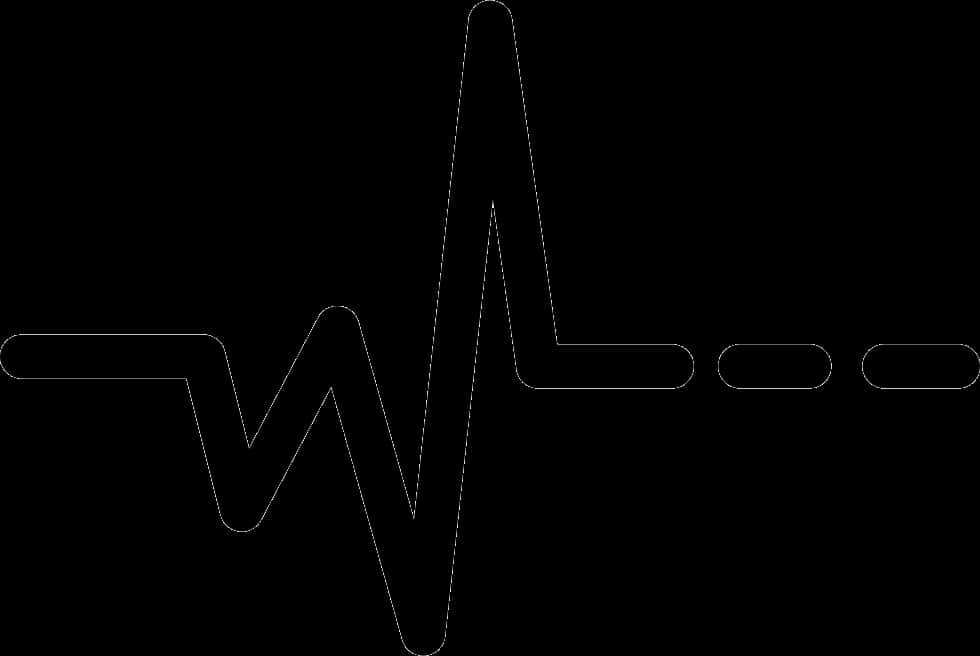 Electrocardiogram Heartbeat Pattern PNG with transparent background