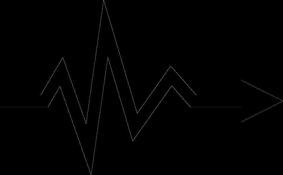 Electrocardiogram Heartbeat Pattern PNG with transparent background