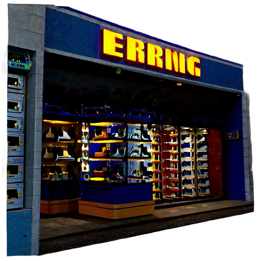 Electronics Shop Facade PNG voo42 PNG with transparent background