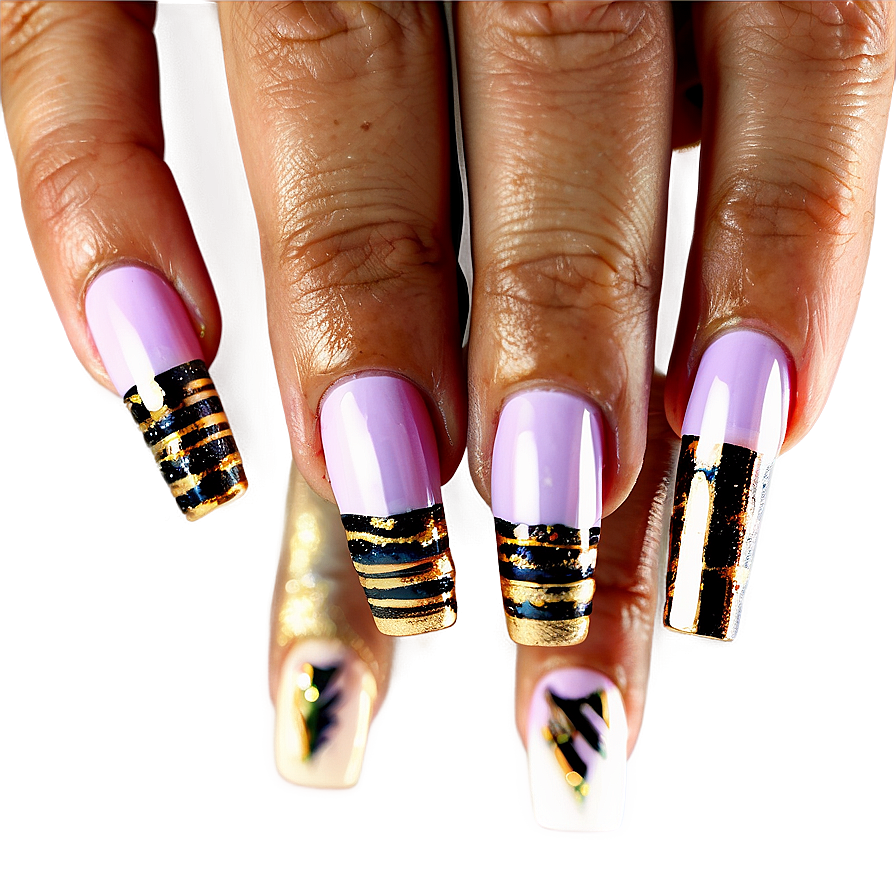 Elegant Acrylic Nails Styles Png 8