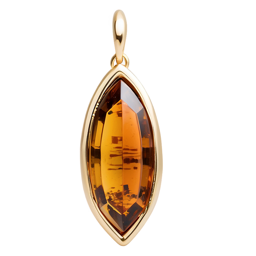 Elegant Amber Gem Png 06122024