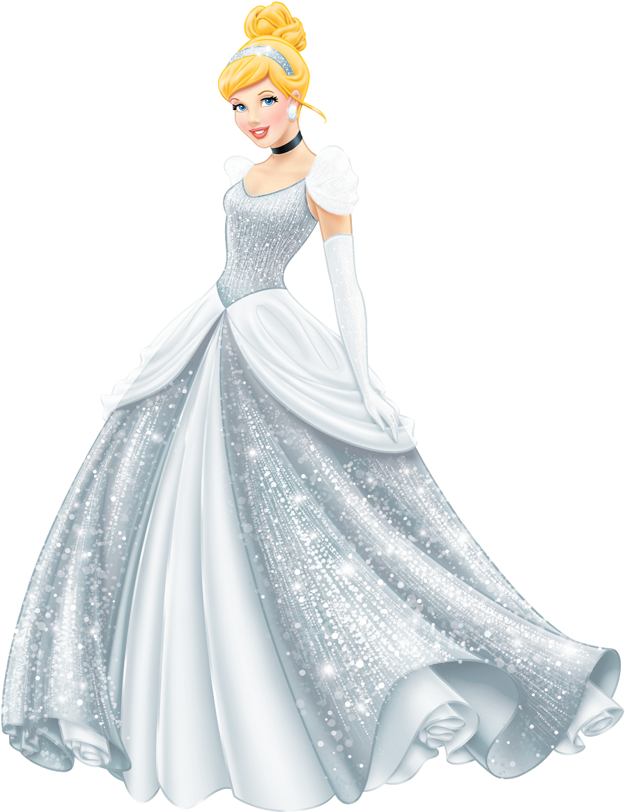 Cinderella Recolor Wallpaper In The Disney Princess - Princess Cinderella White Dress PNG with transparent background