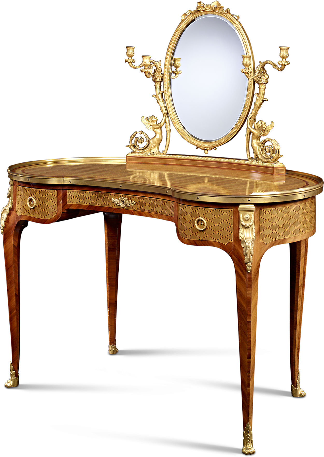 Elegant Antique Dressing Tablewith Mirror