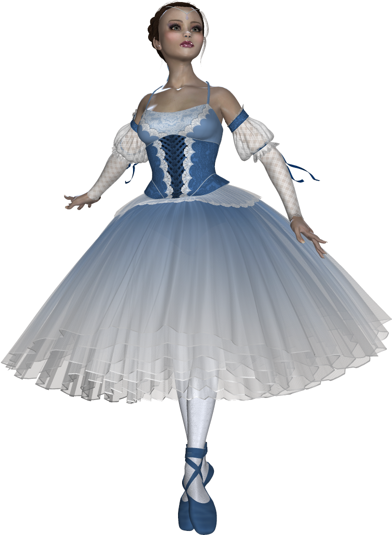 Elegant Ballerina3 D Model