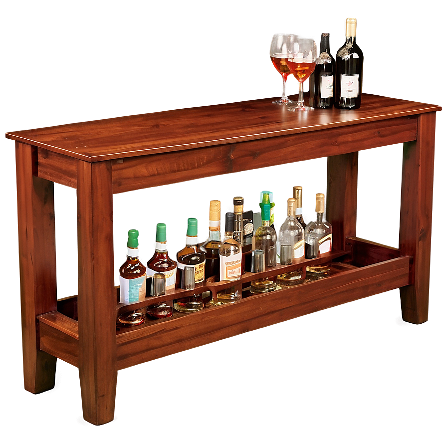 Elegant Bar Table With Storage Png 06282024