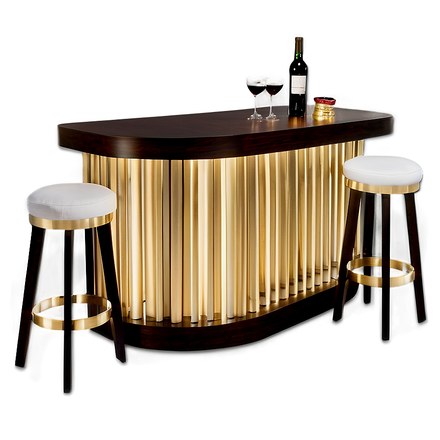 Elegant Bar Table With Storage Png Pca