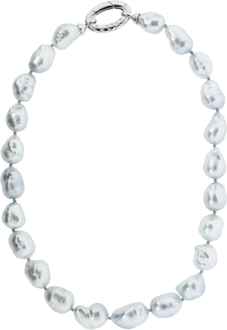 Elegant Baroque Pearl Necklace