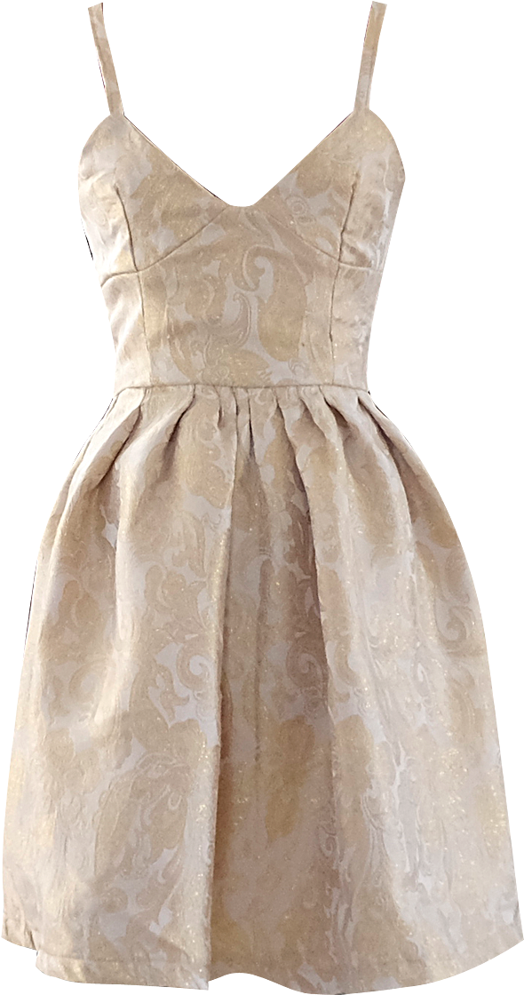 Elegant Beige Cocktail Dress