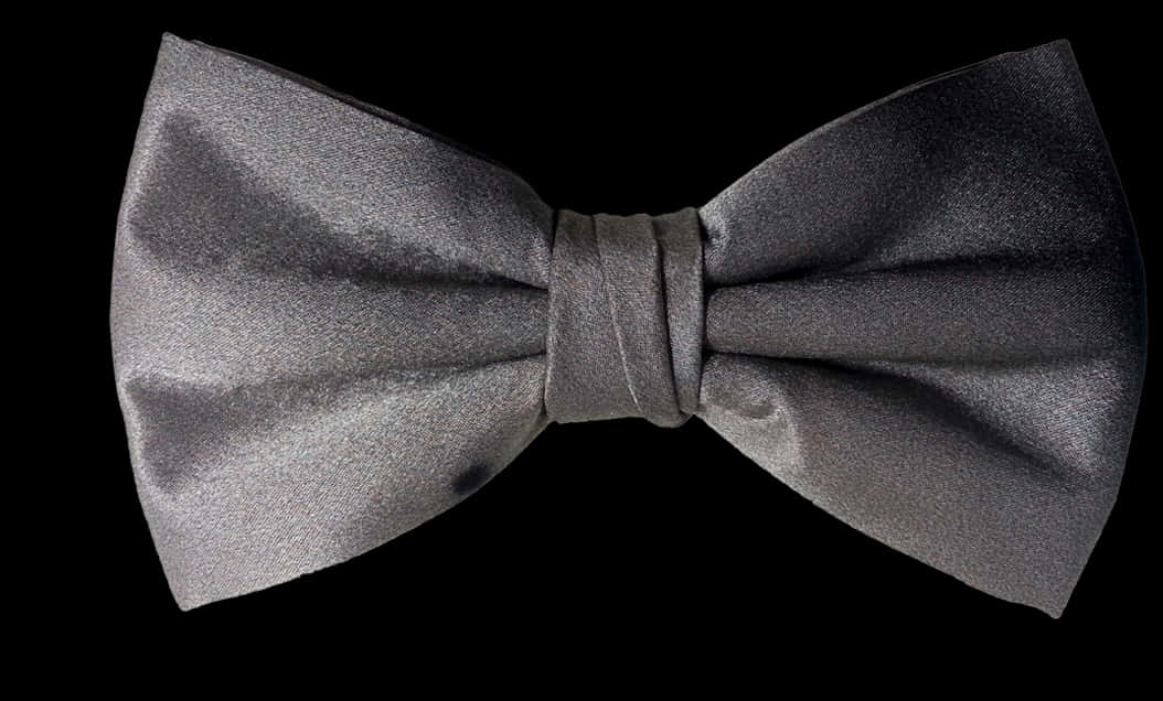 Elegant Black Bow Tie PNG with transparent background