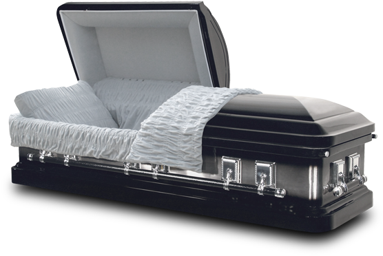 Open Coffin Png - Black Casket PNG with transparent background