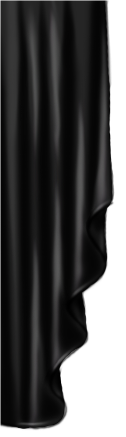 Elegant Black Curtain Detail