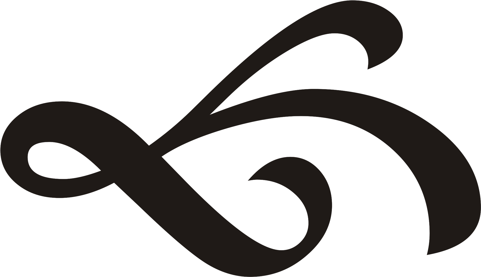 Elegant Black Flourish Graphic