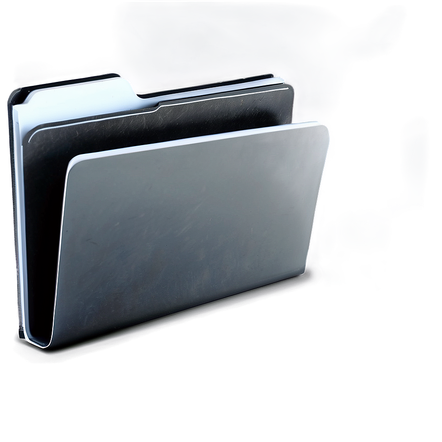 Elegant Black Folder PNG mgq PNG image with a transparent background, free high-resolution download