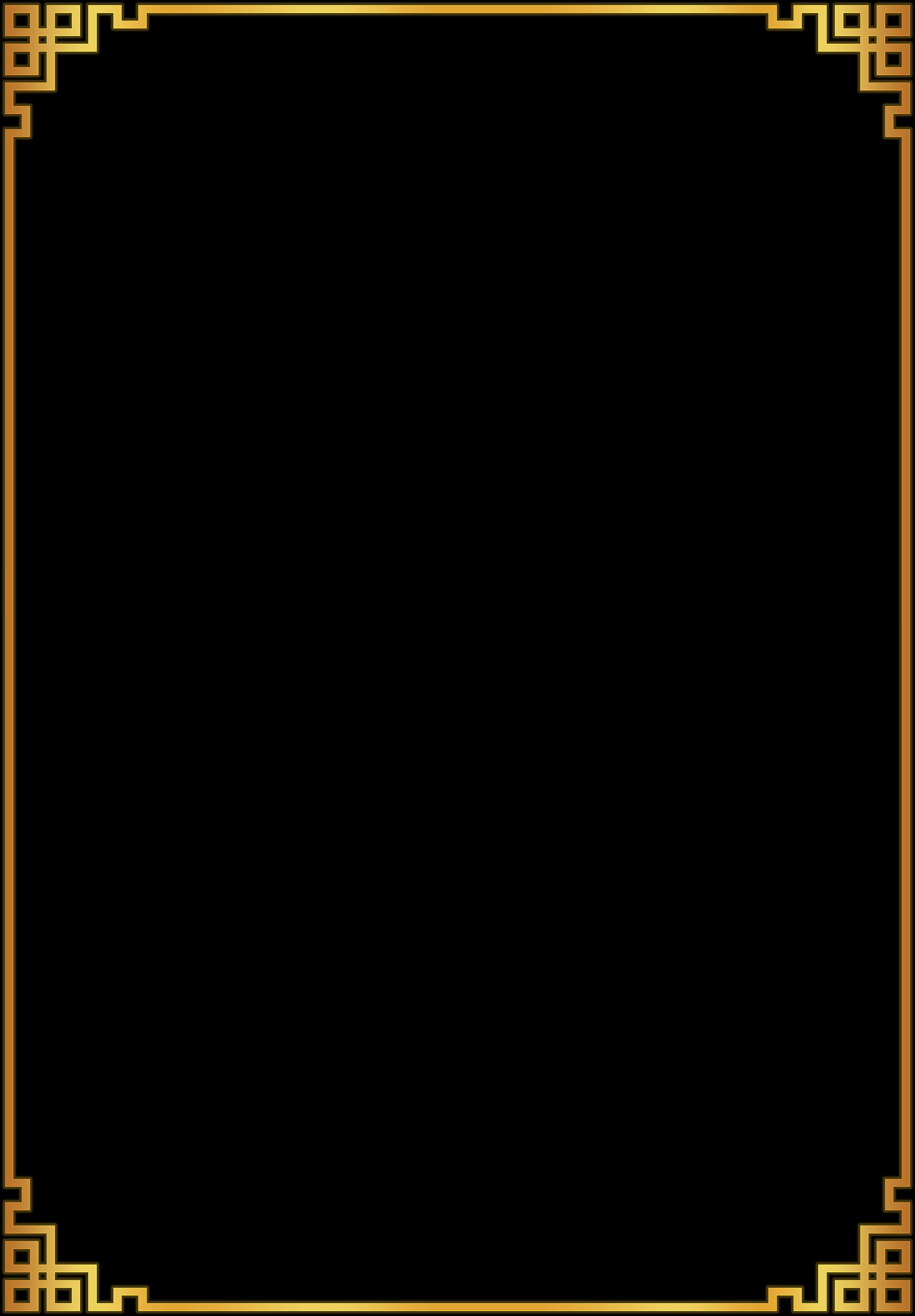 Elegant Black Gold Certificate Border