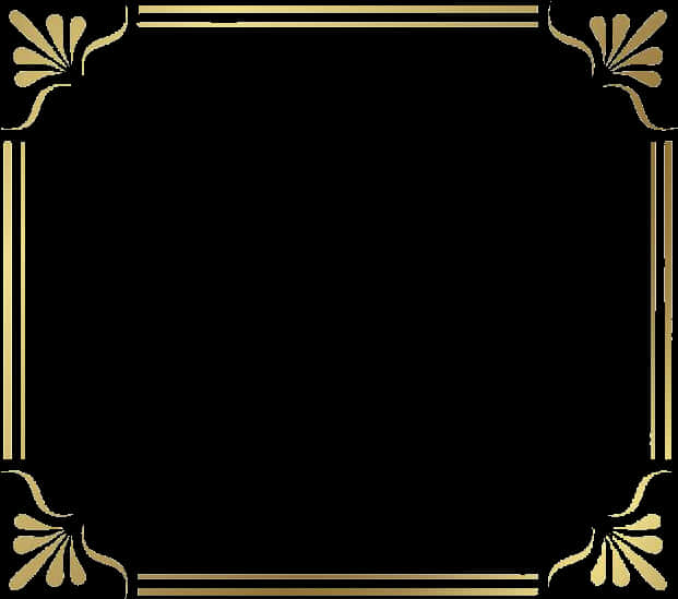 Elegant Black Gold Frame