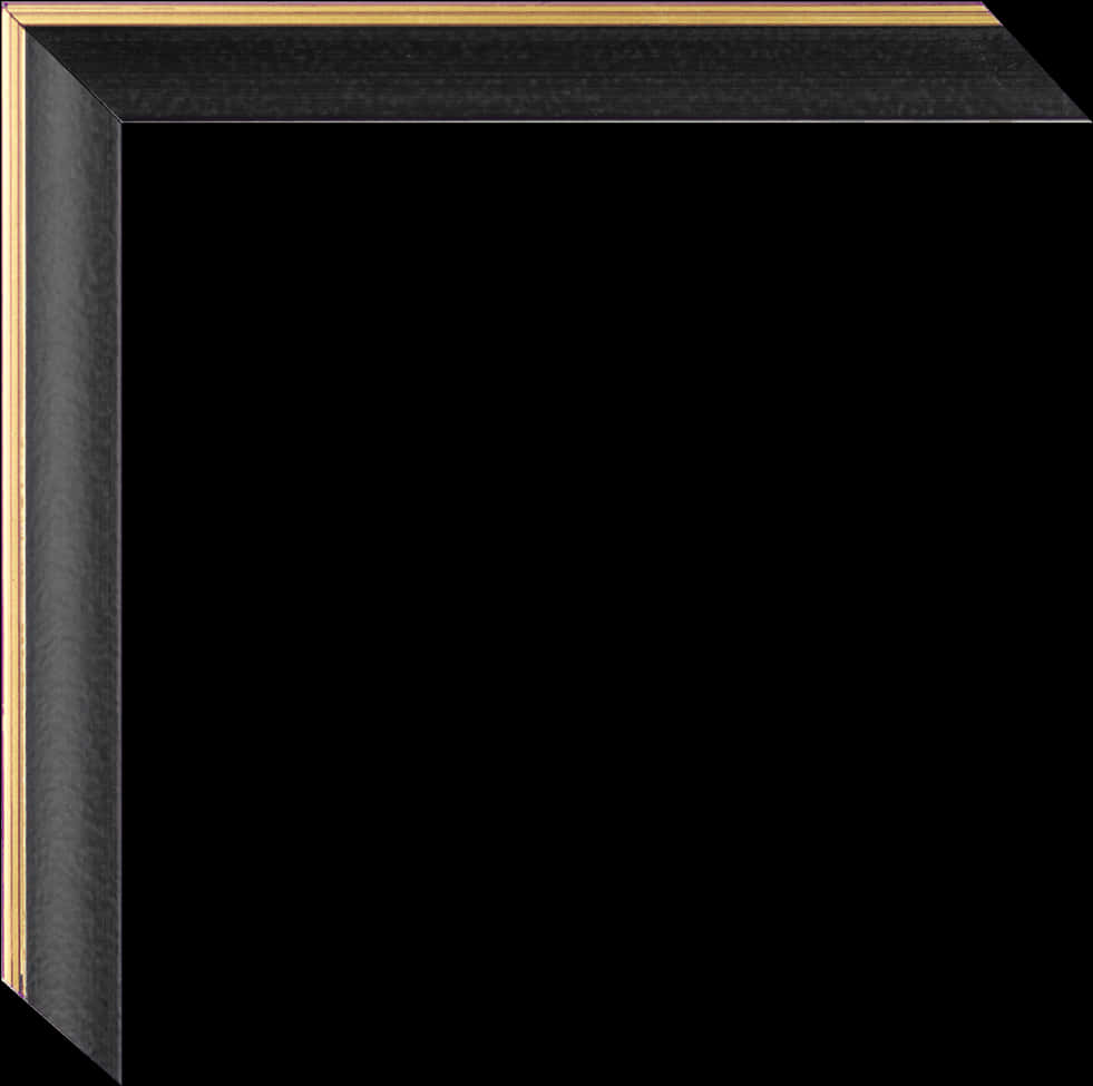 Elegant Black Golden Frame