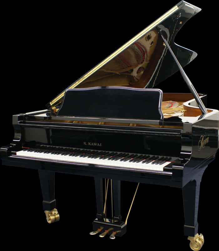 Elegant Black Grand Piano