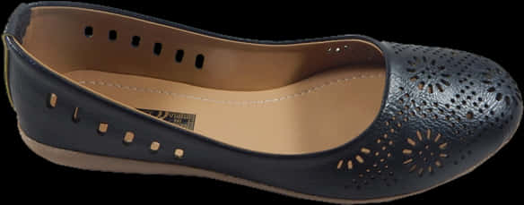 Elegant Black Ladies Ballet Flat Chappal