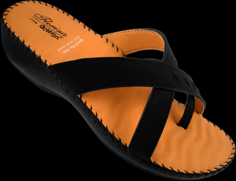 Elegant Black Ladies Chappal