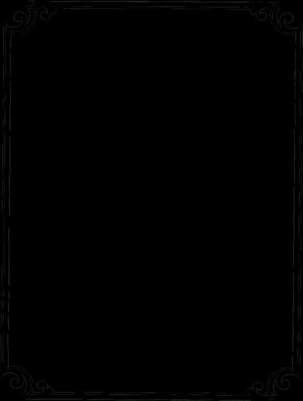 Elegant Black Page Border