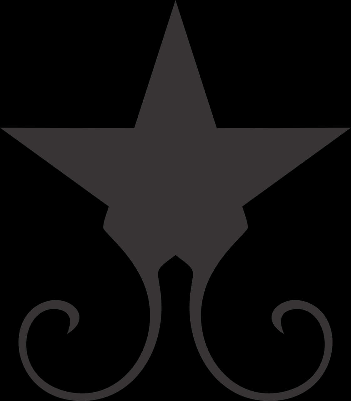 Elegant Black Star Design