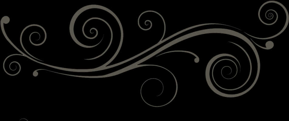 Elegant Black Swirl Design