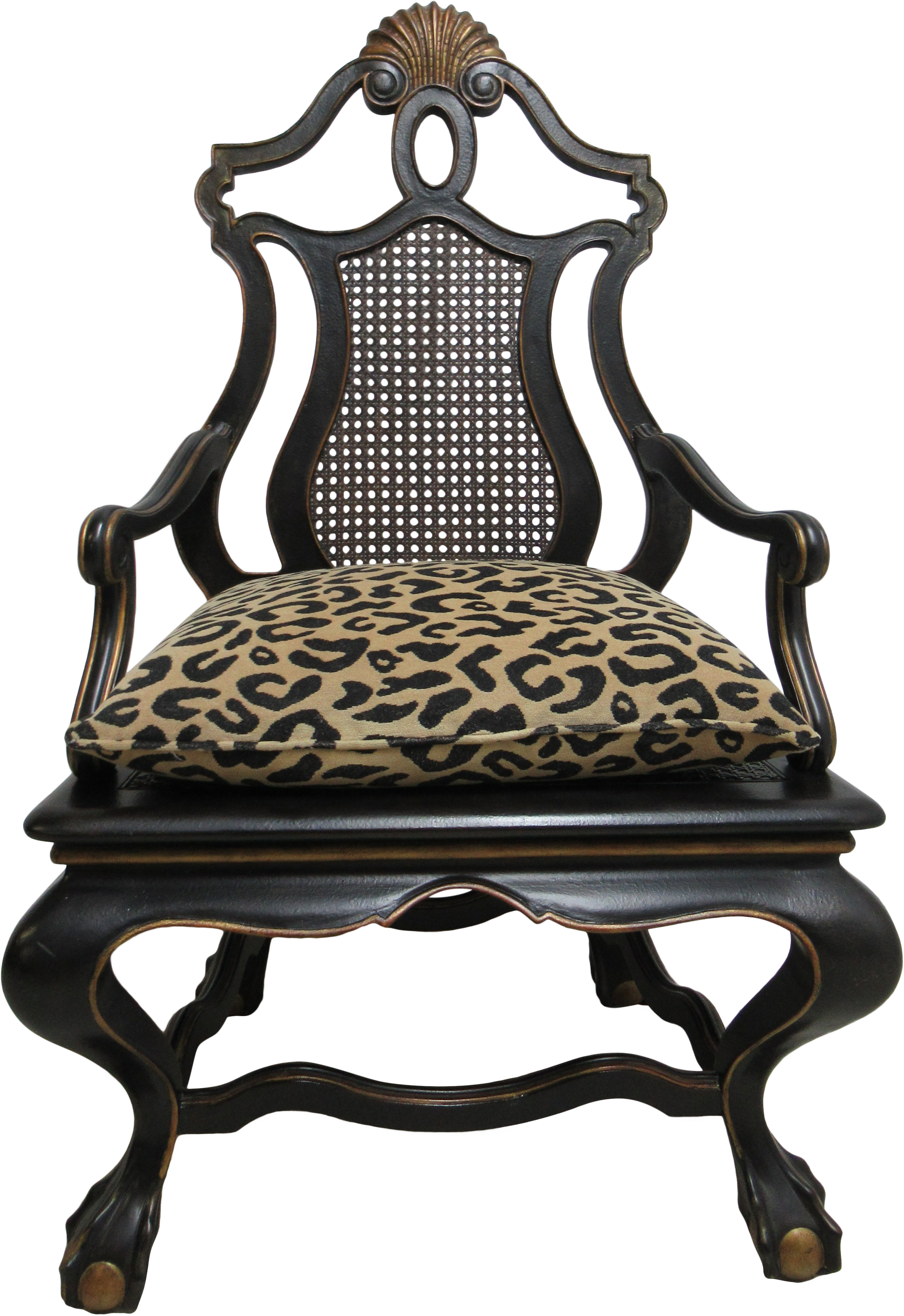 Modern Oversized Maitland Smith Ball Claw Throne Cane - Throne, HD Png Download PNG with transparent background
