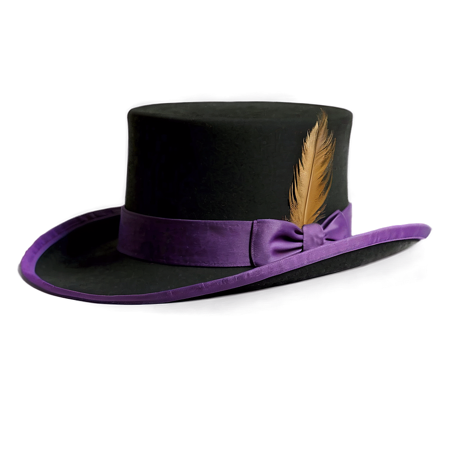 Elegant Black Top Hat PNG ssl PNG with transparent background