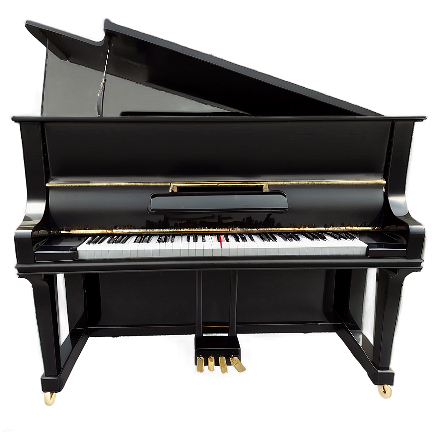 Elegant Black Upright Piano Png Wkf47