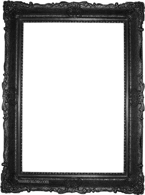 Elegant Black Vintage Photo Frame