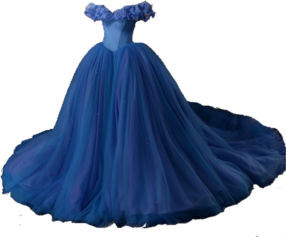 #blue #dress #queen #princess #cinderella #cute #aesthetic - Png Transparent Princess Dress, Png Download PNG with transparent background
