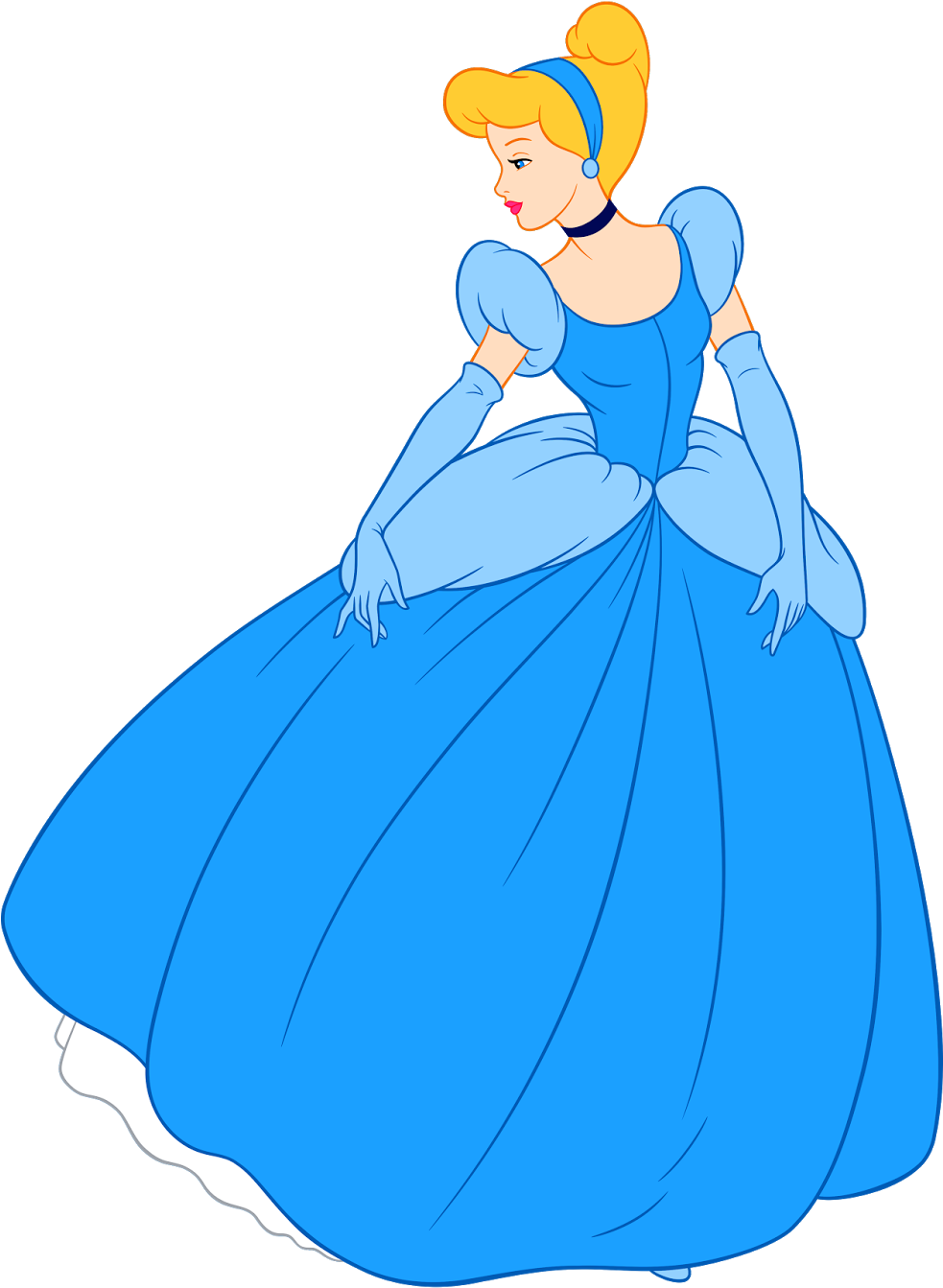 Elegant Blue Dress Princess