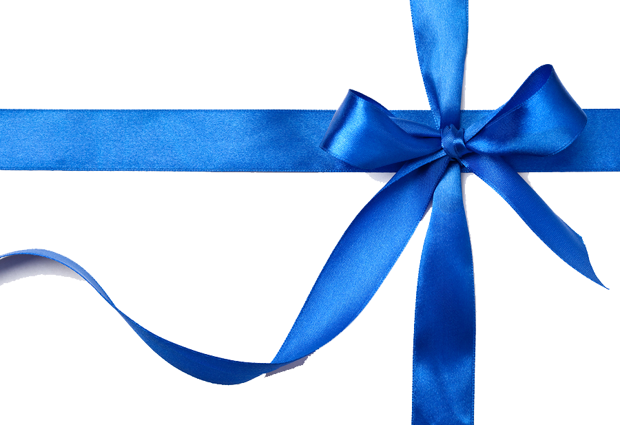 Elegant Blue Gift Ribbon