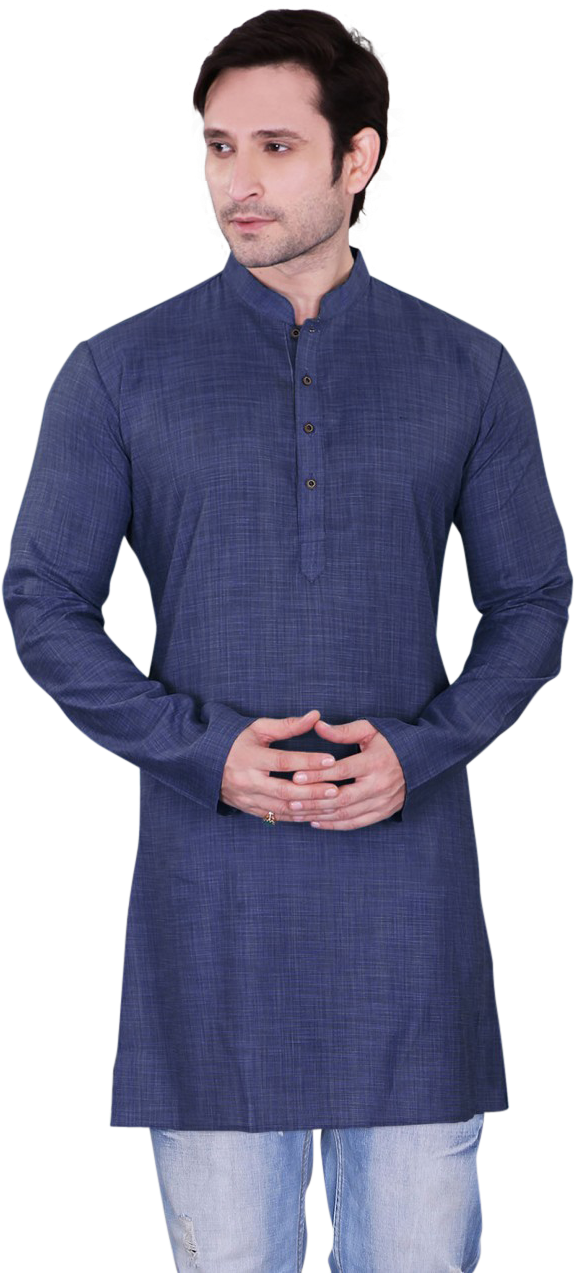 Elegant Blue Kurtafor Men