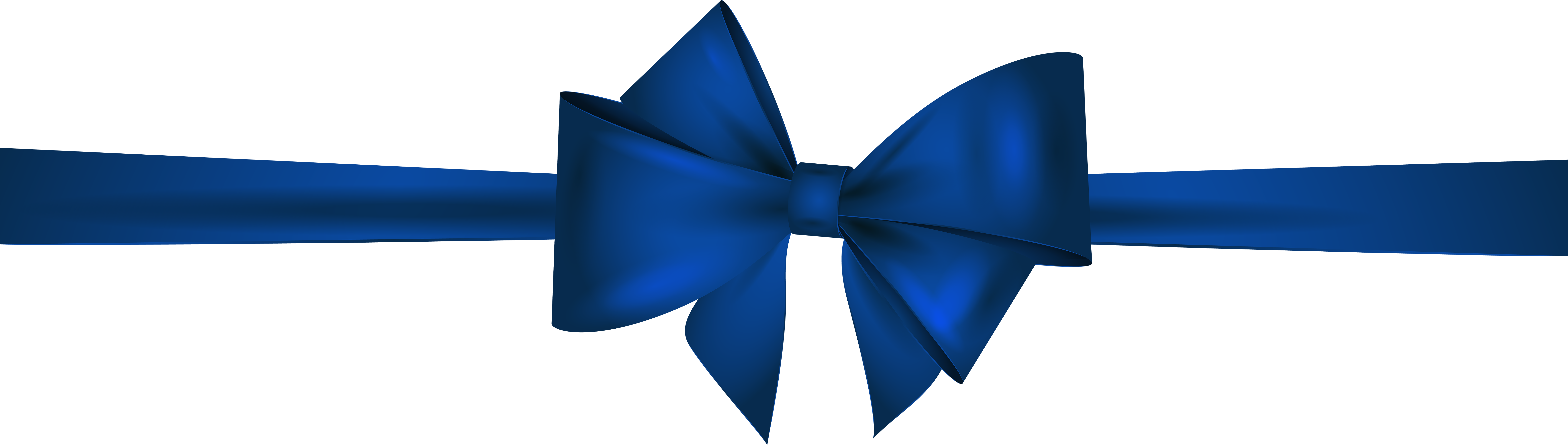 Elegant Blue Ribbon Bow