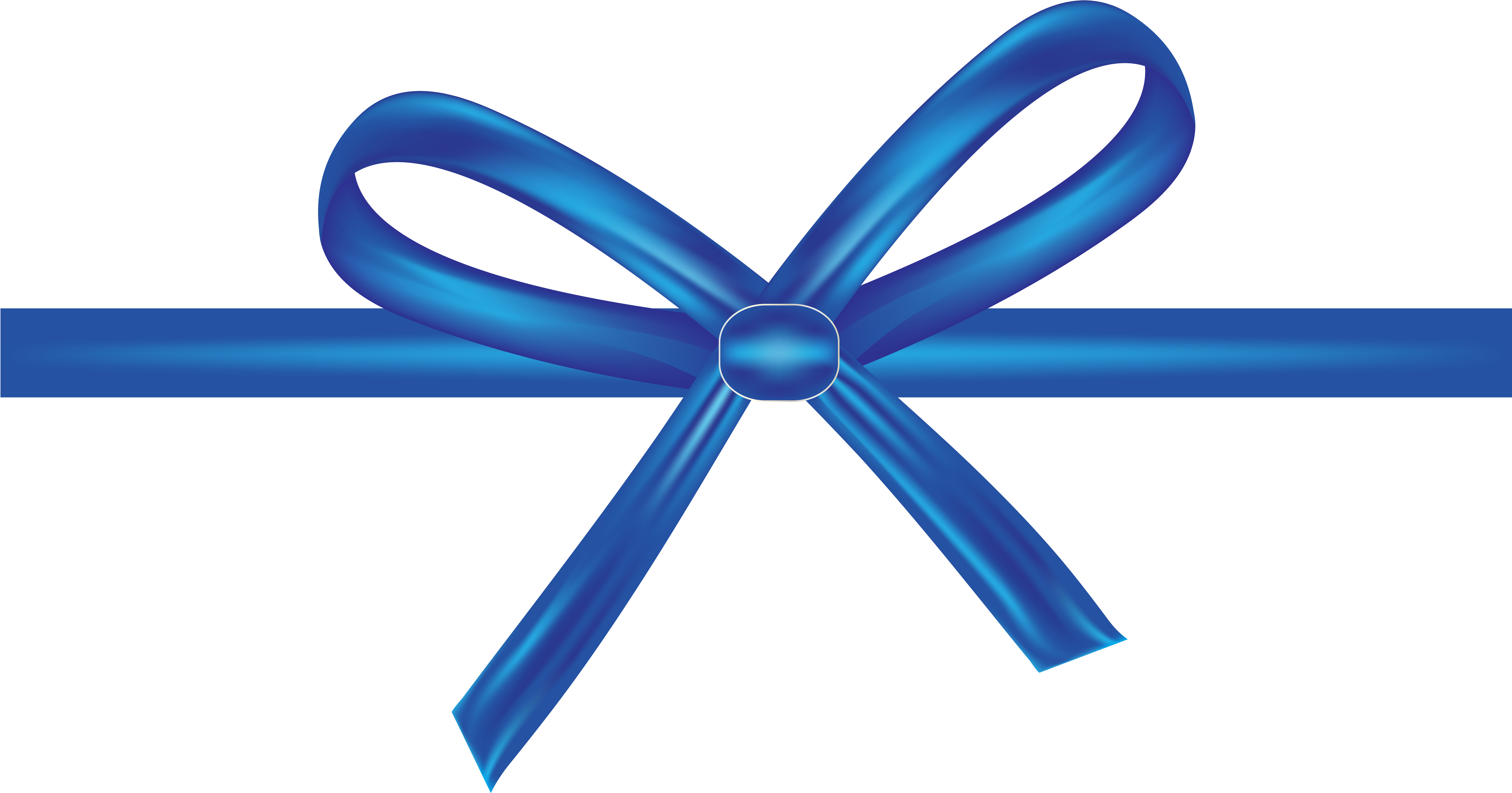 Elegant Blue Ribbon Graphic