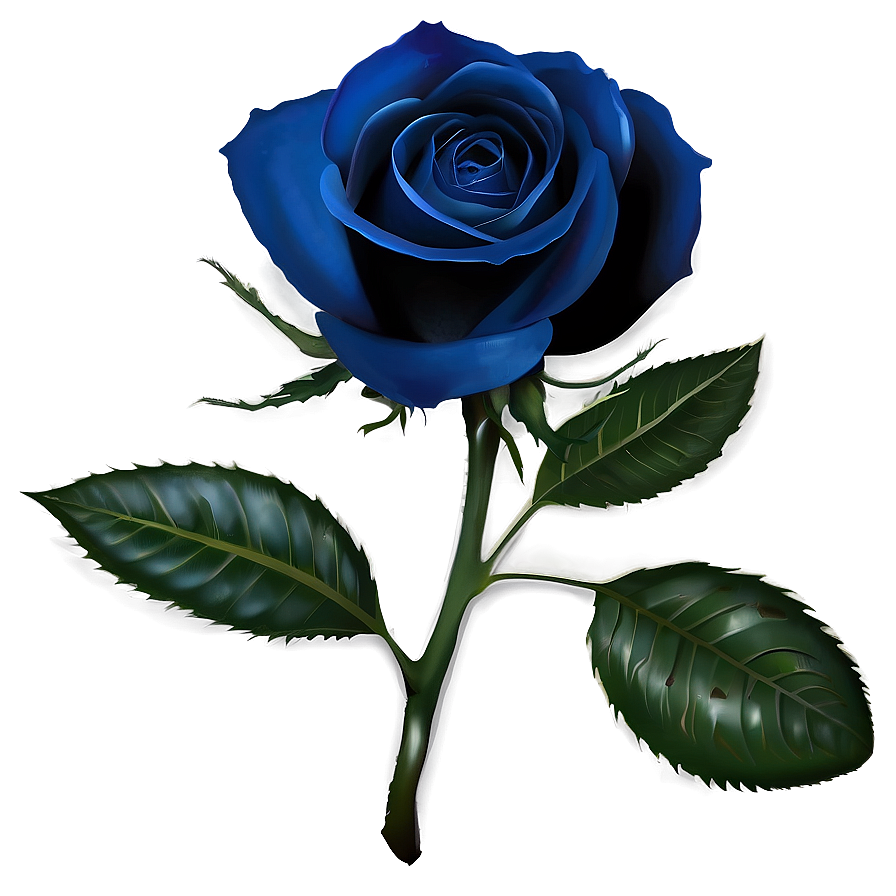 Elegant Blue Rose Png 44