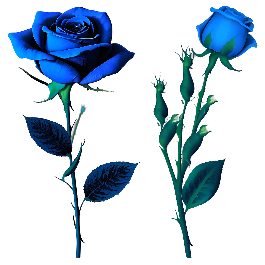 Elegant Blue Rose Png Ohf66