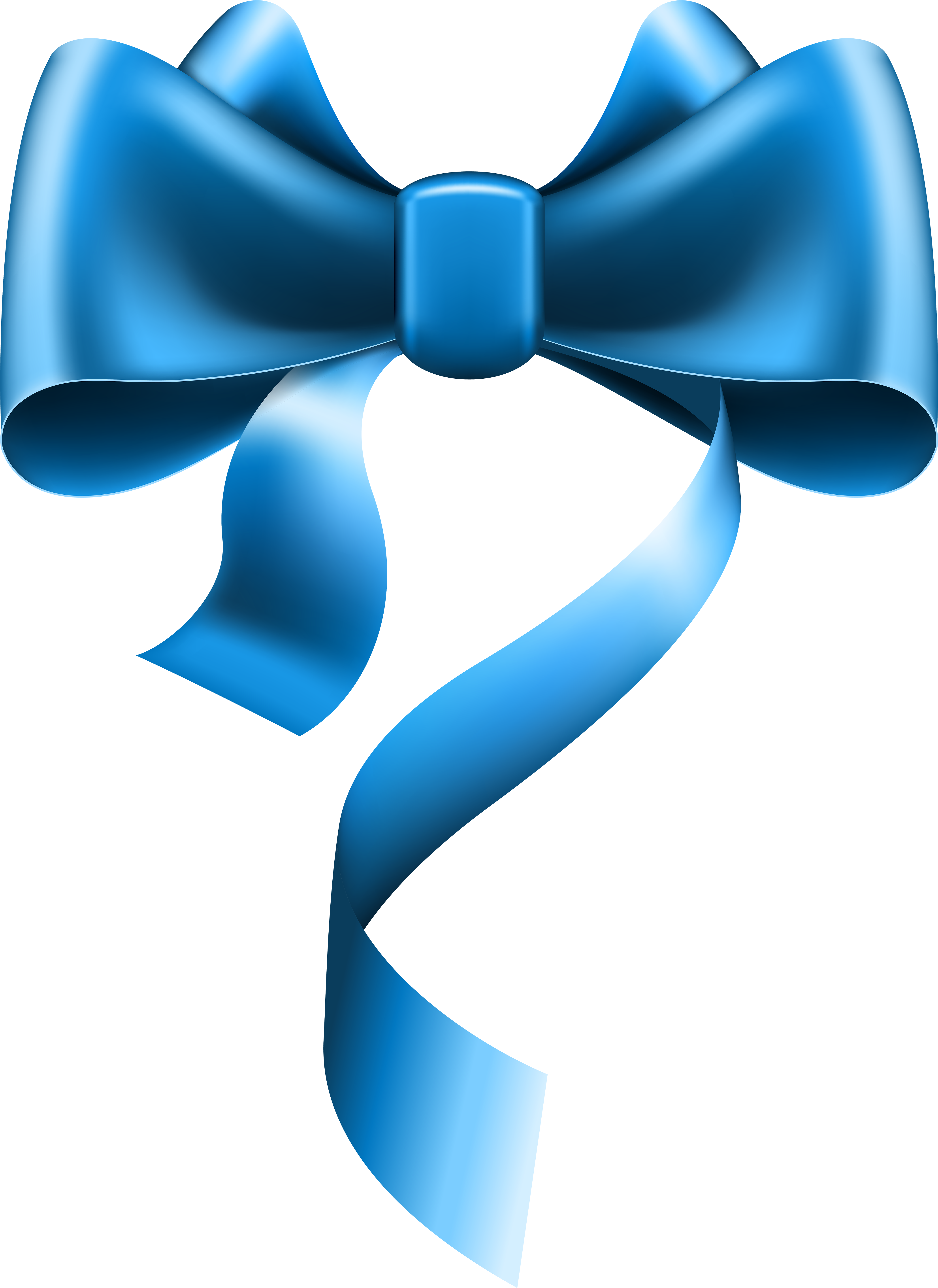 Elegant Blue Satin Ribbon