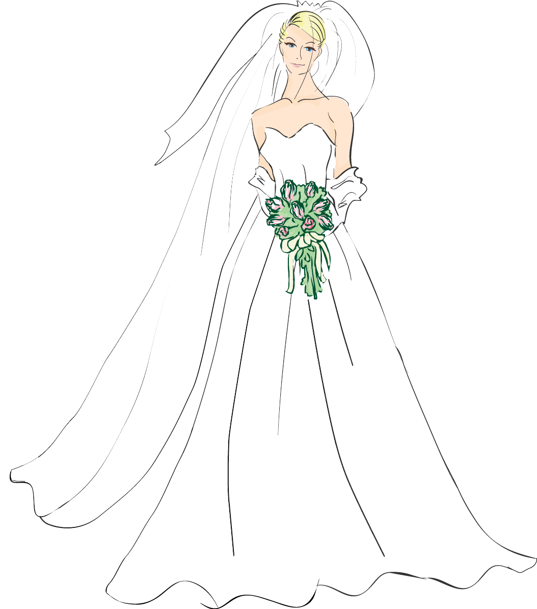 Bridal Good Wedding Bride Cli - Bride Clipart, HD Png Download PNG image with a transparent background, free high-resolution download