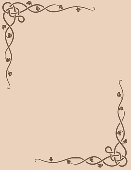 Elegant Brown Frame Design PNG image with a transparent background, free high-resolution download