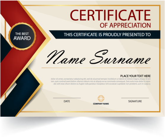 Elegant Certificateof Appreciation Template